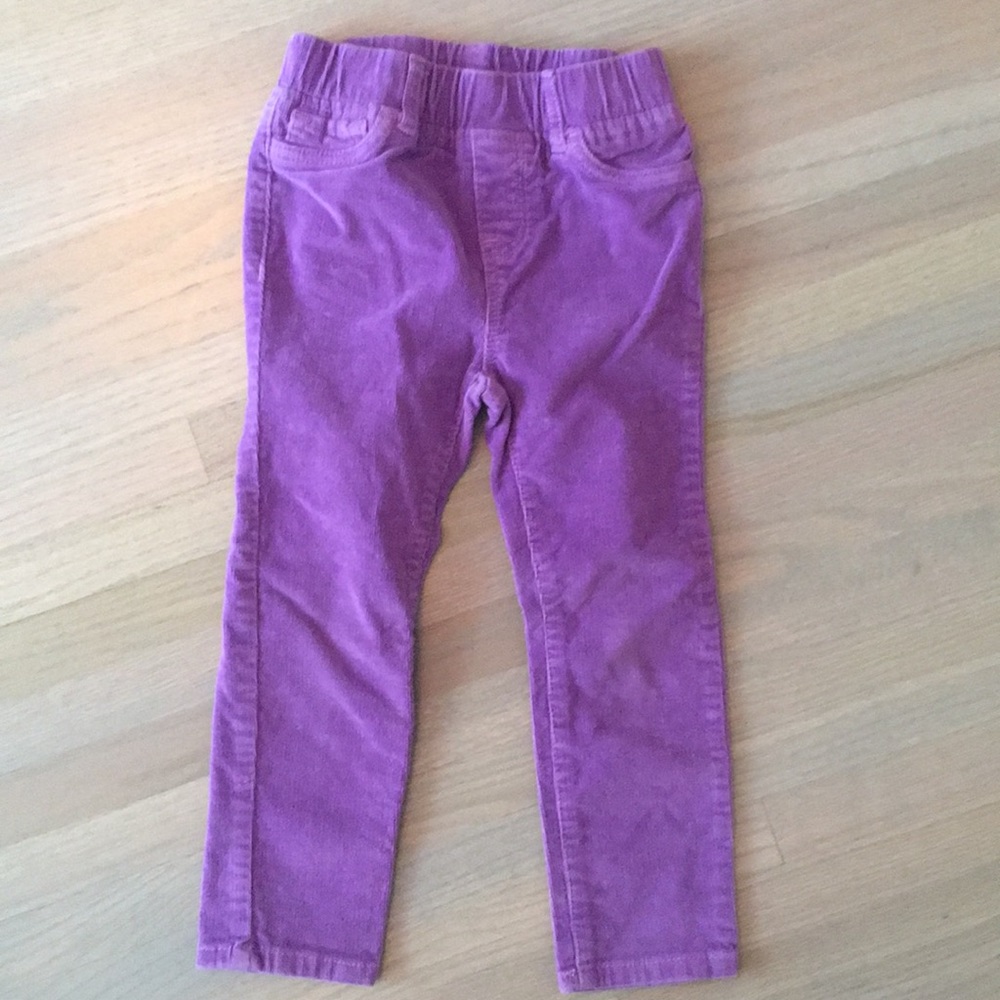 Gap pull on skinny leg purple cords